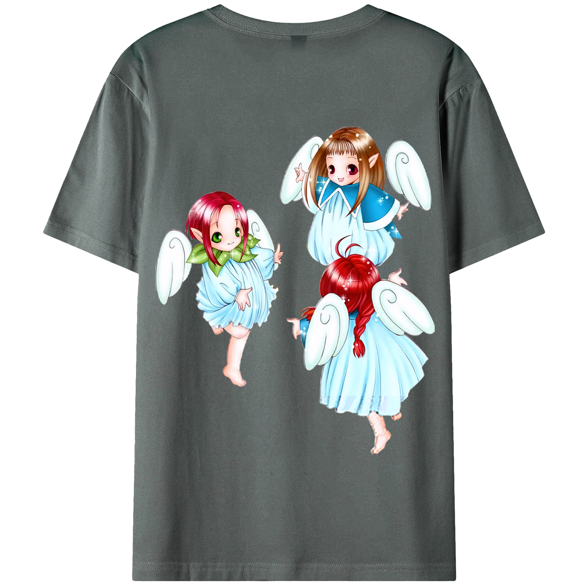 （画像用） 遊☆戯☆王 Yu-Gi-Oh! 綿100％半袖Tシャツ（背面プリント）